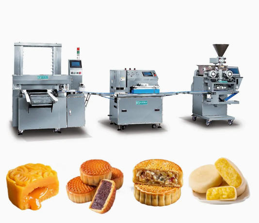 High-Speed Automatical Mooncake Production Line Pastry Forming System