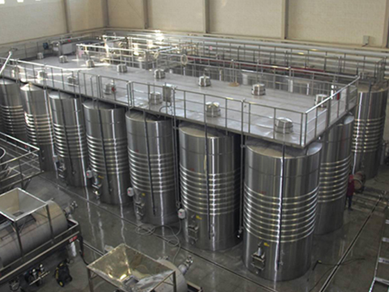 20-Cubic-Meter Wine Fermentation Tank with Cold Plate