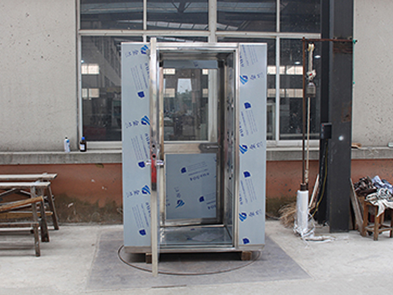 Stainless Steel Single-person Double-blow Air Shower (with Voice Function)