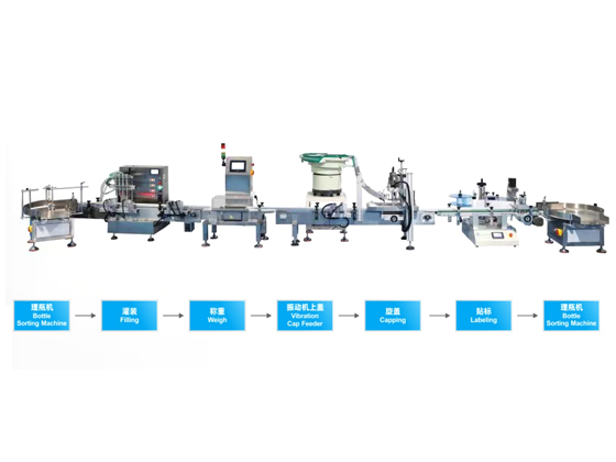 Desktop 4 Head Magnetic Pump Filling Production Line --- AS-YT-ZGZ04-02