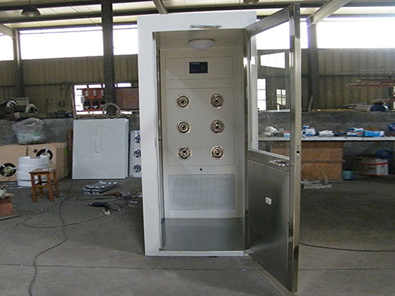 Stainless steel single-person single-blowing air shower room FLS-1A