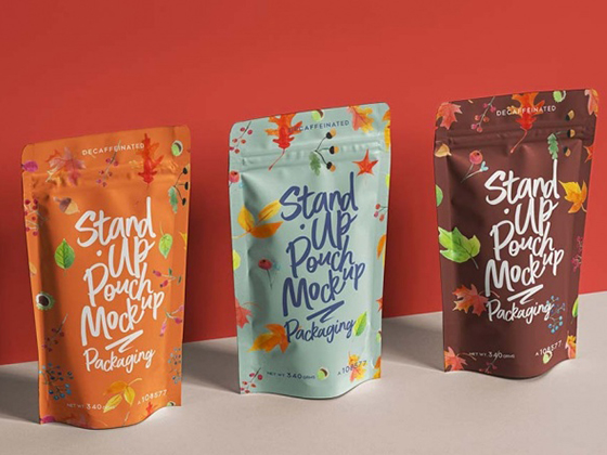Food packaging printed plastic bags