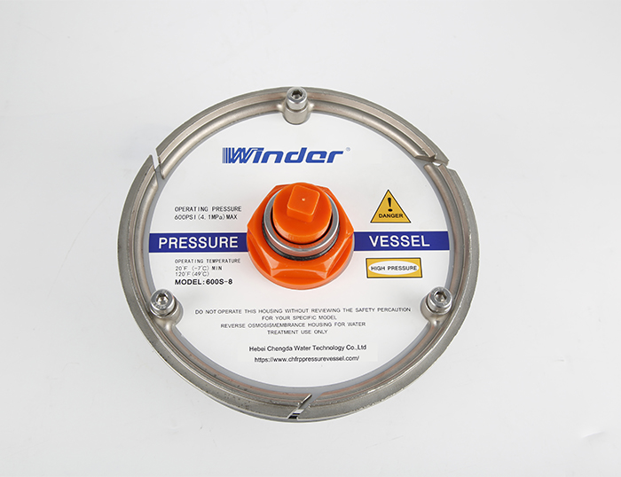W80S600 8080-1 8-Inch Side-Port FRP Membrane Vessel Membrane Housing