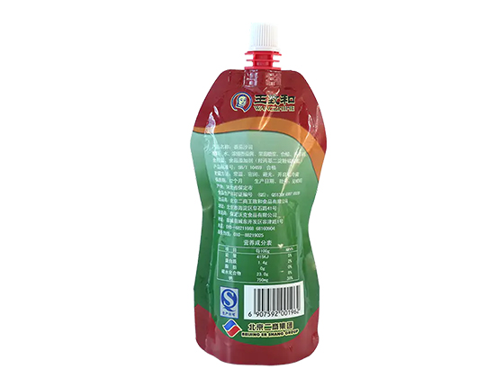 Gravure printing 250g ketchup spout bag