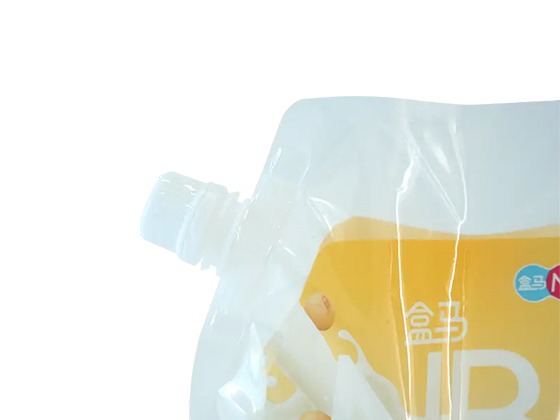 Printed 1kg soy milk vertical spout bag