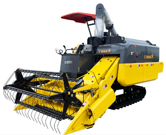 4LZ-5.0Z Combine Harvester with Wide High Teeth Ground Contact Tracks