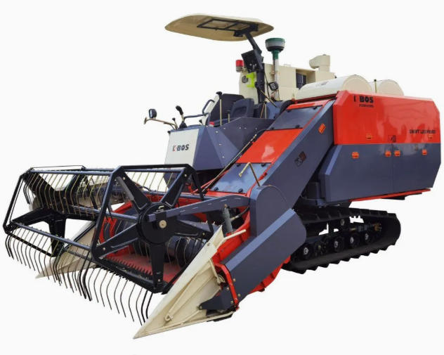 4LZ-5.0Z Combine Harvester with Wide High Teeth Ground Contact Tracks