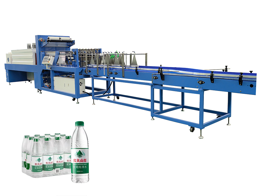 WD-350A Automatic Linear Packing Machine Plastic Film Bottle Shrink Wrapping Machine