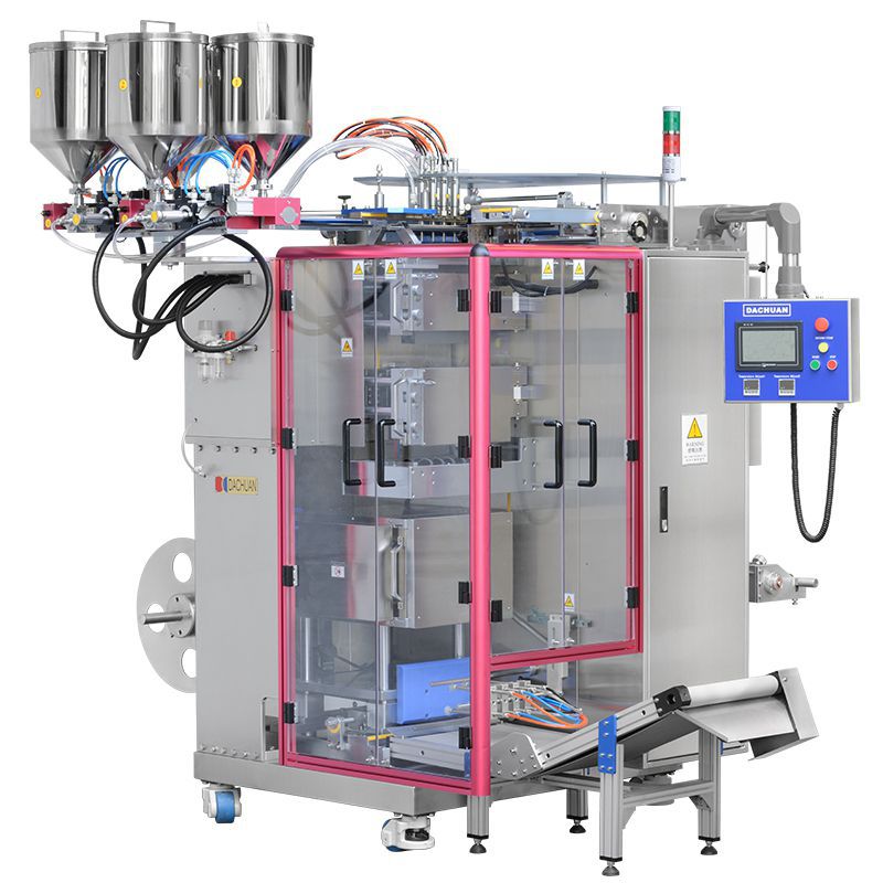 DC-680---High speed liquid/viscous multi lanes(3-4 rows) special shape auto packaging machine
