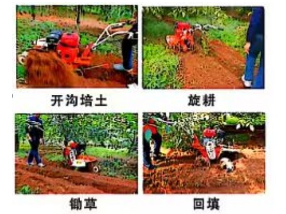Huawo ST306 Four-wheel drive micro tillage machine