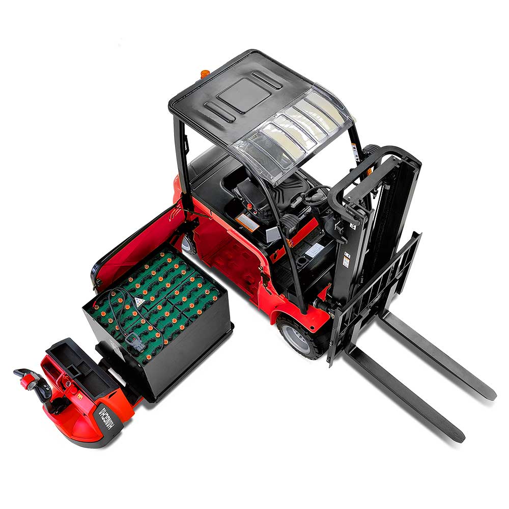 A Series High Performance Electric Forklift Truck with capacities of 2.5 to 3.5T