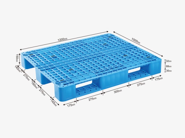 1210 Three-way entry plastic pallet