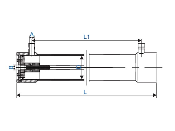 BN5-RO40: End-in type and Side-in type Stainless Steel RO Membrane Housing---BN5-40160-S