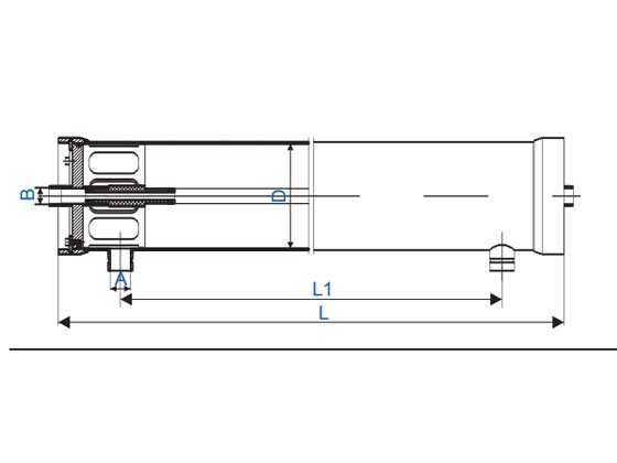 BN8-80160-T---BN8-RO80 Victaulic-port type and Tri-clover port type Stainless Steel RO Membrane Housing-