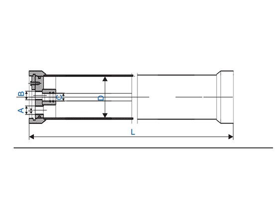 BN5-RO40: End-in type and Side-in type Stainless Steel RO Membrane Housing---BN5-4040-E