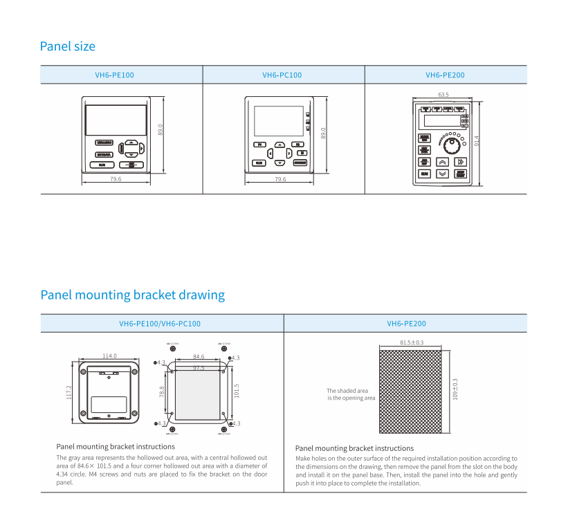 VH6 fully functional closed-loop vector inverter---VH6-4011-B