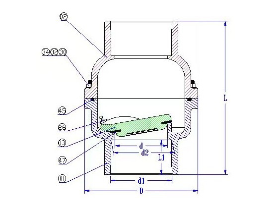 Swing Check Valve---3" (80)	