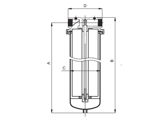 BN7-E-Single Cartridge Filter Housing---BN7-30″-E