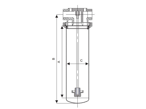 BN7 Type C, Type D-Single Cartridge Filter Housing---BN7-40″