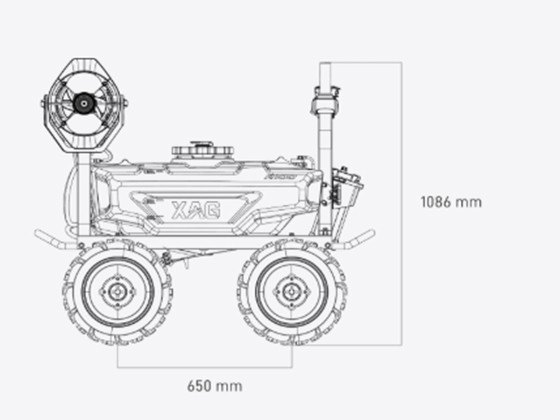 XAG R100 2025 Agricultural Unmanned Ground Vehicle (UGV)