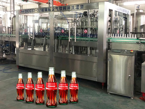 Glass Bottle Carbonated Soda Water Filling Production Line---DCGF32-32-10