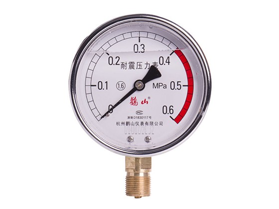 YN63(0-1.6)---YN100Z Vibration-Resistant Pressure Gauge 