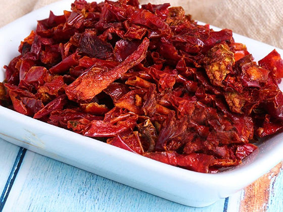 Dehydrated Red Bell Pepper Dices