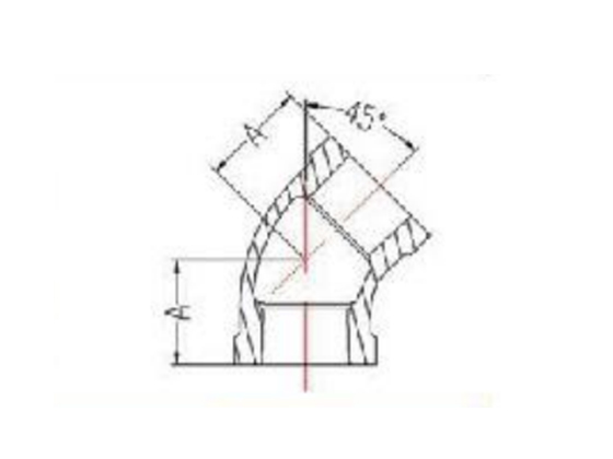 Enterprise standard 45 degree elbow---JZ12008