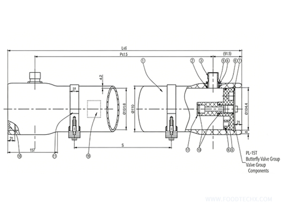 4-inch Side-port 2-element Membrane Vessel