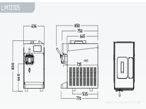 H709 professional-grade countertop single-cylinder ice cream machine