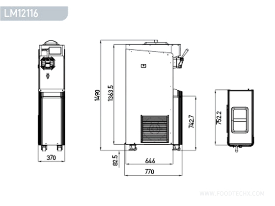 Vertical Single-Head Ice Cream Machine H709DP