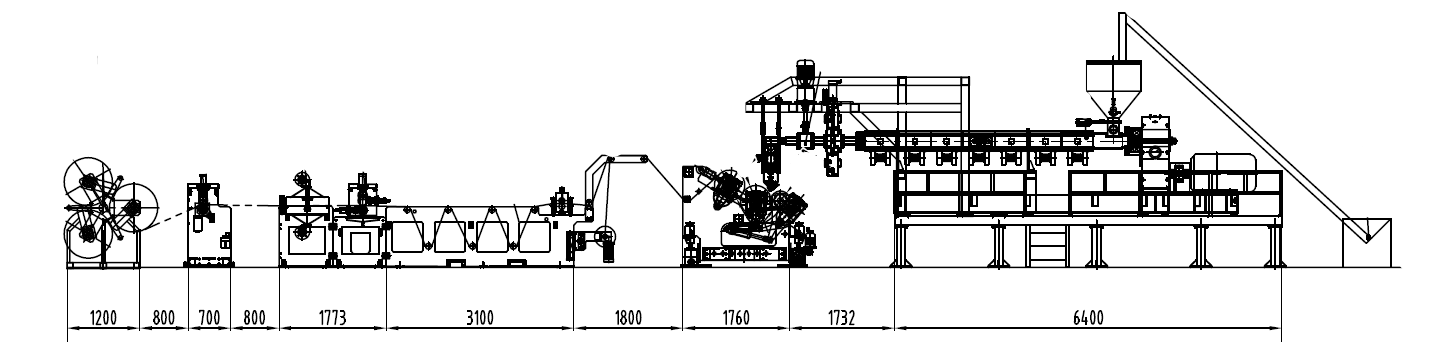 PP/PS Thermoforming Sheet Extrusion Line