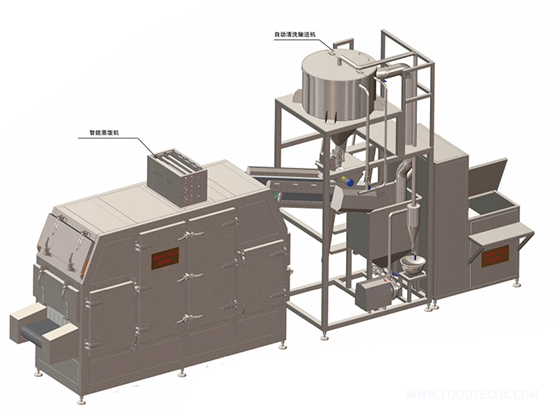 Automatic Rice Steaming and Cooking Production Line