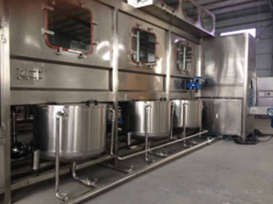 2-Row 10-Station Internal Barrel Rinsing/Filling/Capping Machine