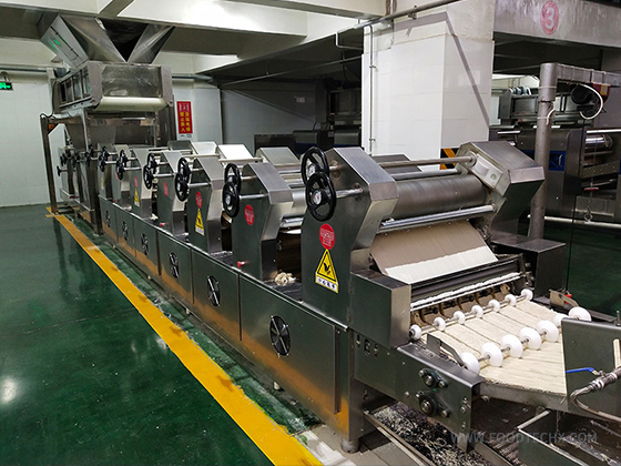 Deep-frying round noodle equipment