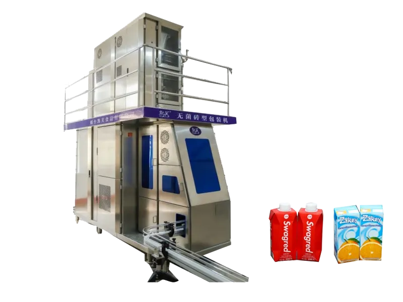 200mL Low energy consumption Aseptic Carton Filling Equipment