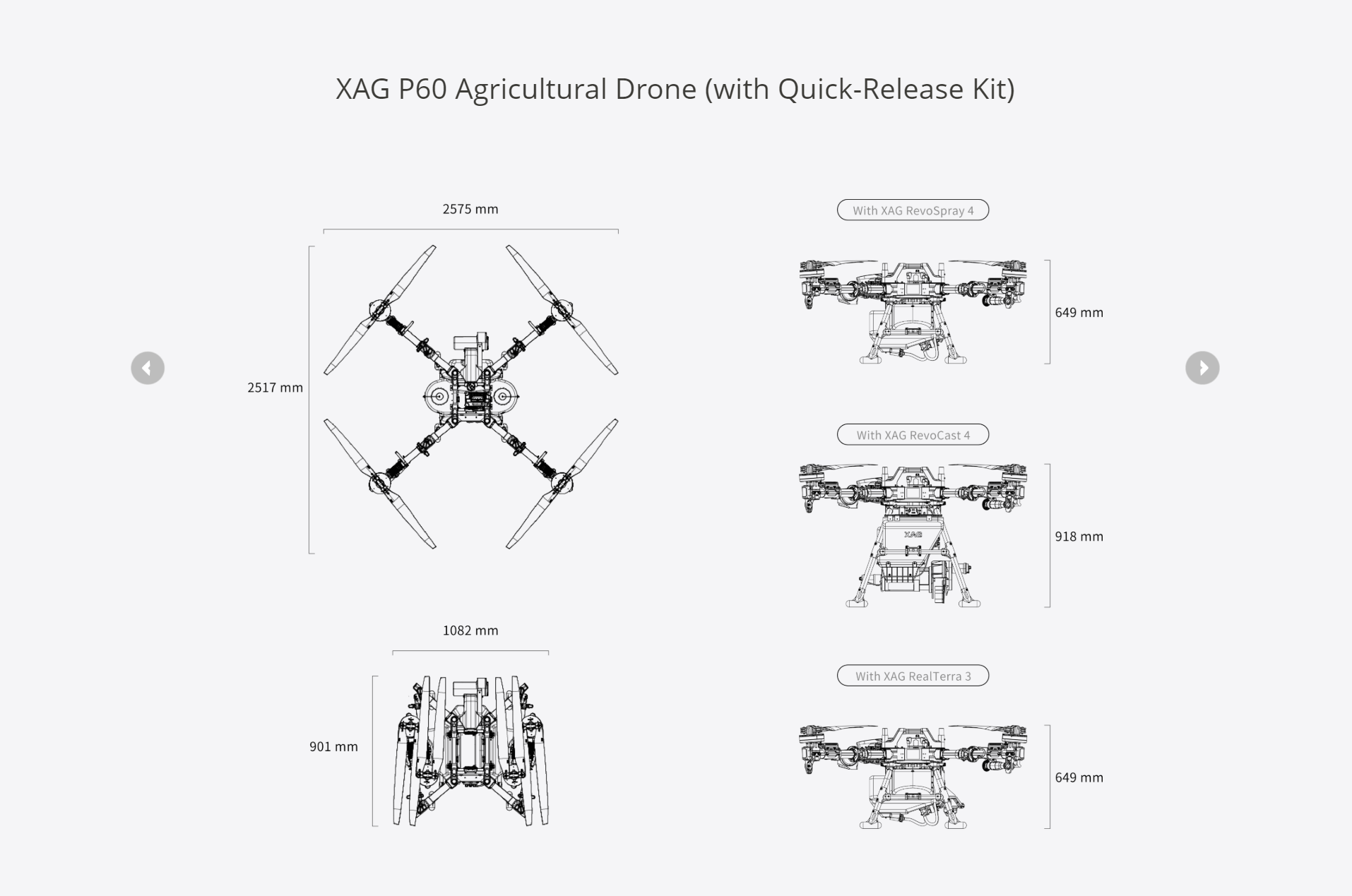XAG P60 cost-effective precision spraying Agricultural Drone