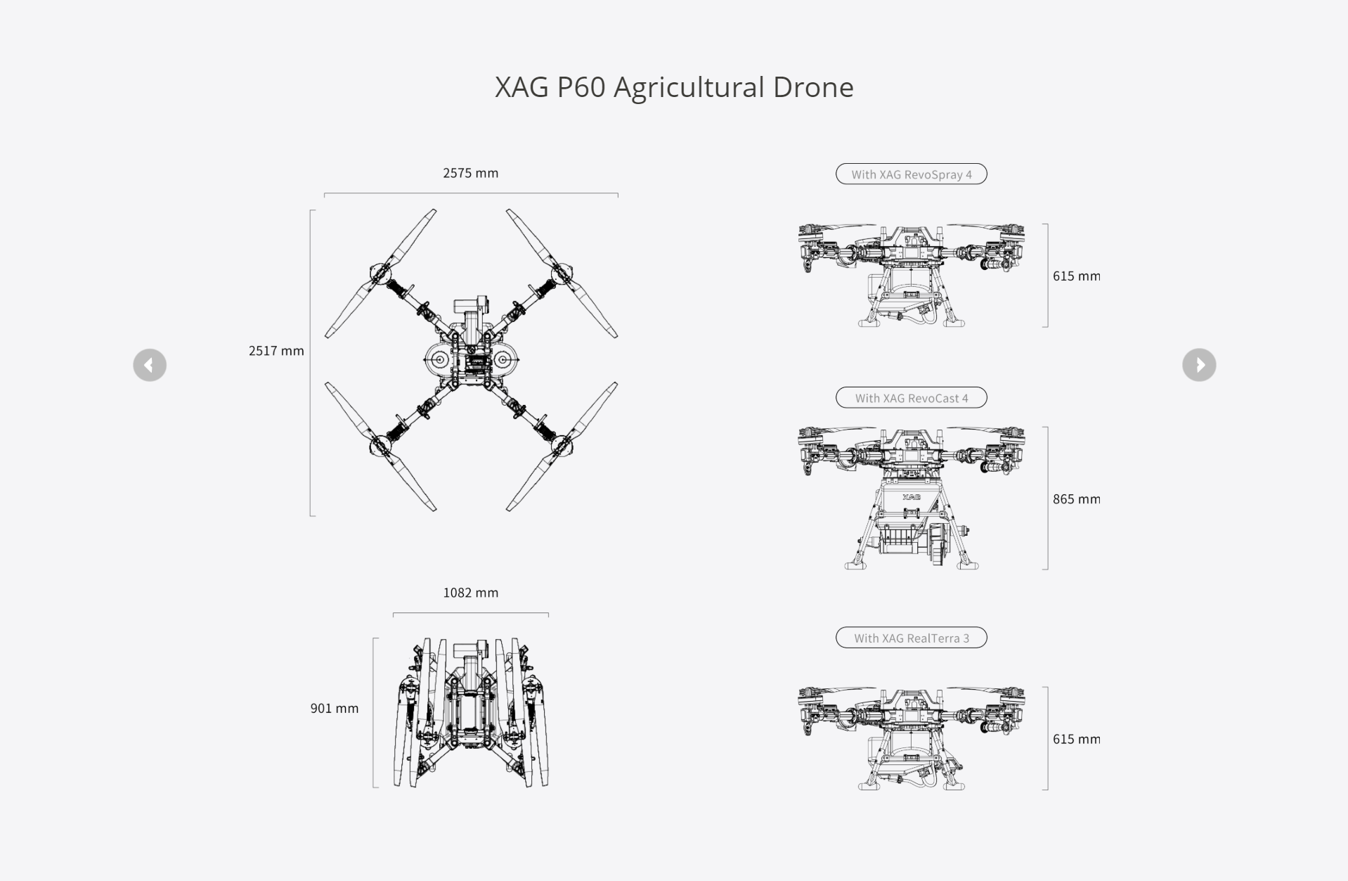 XAG P60 cost-effective precision spraying Agricultural Drone