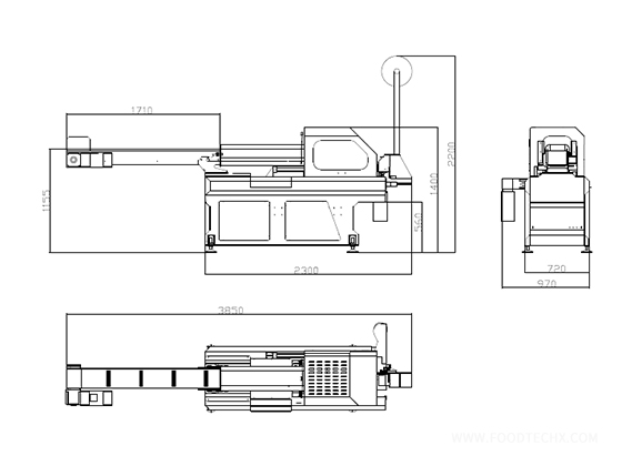 Horizontal clipping machine