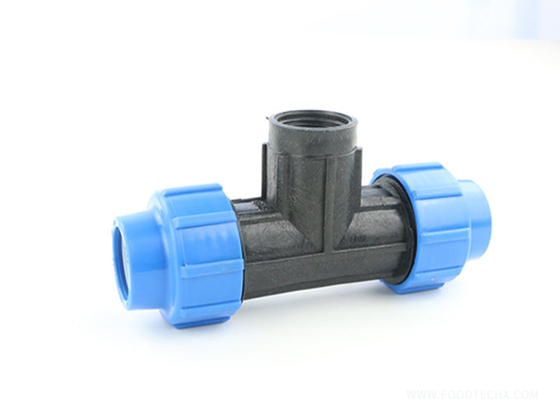 90-degree three-way fitting, used in agriculture, greenhouses, and farming