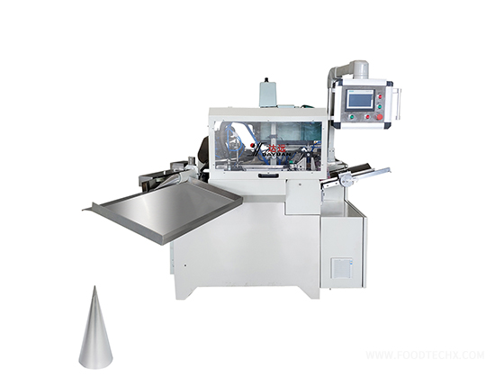 Ice cream cone wrapper machine
