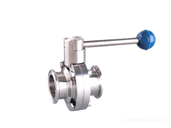Hygienic quick-install butterfly valve---Φ19 (SS304)