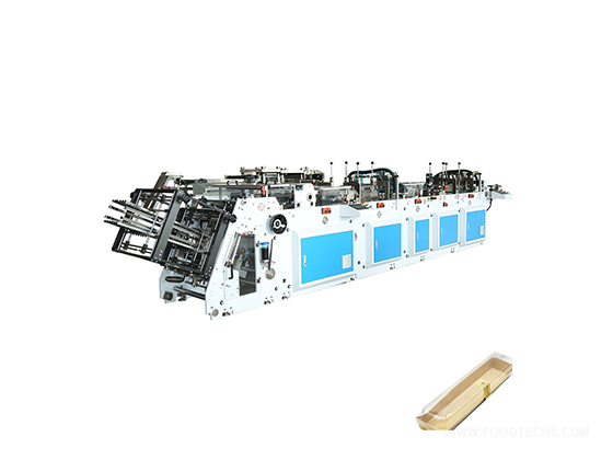 Folding edge paper box forming machine