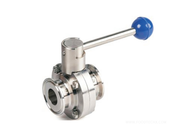 Hygienic quick-install butterfly valve---Φ19 (SS304)