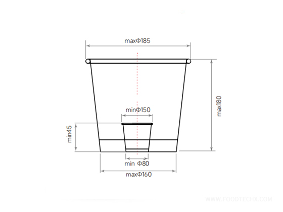 XZT-150BW---Full Servo Paper Bucket Machine