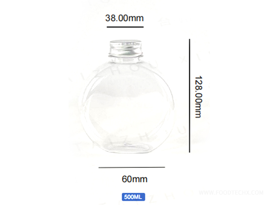 Oval Flat Bottle  --- 500 ml
