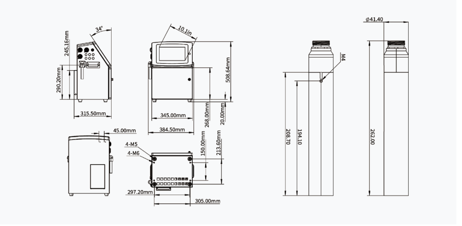 V2000 Series Small Character Inkjet Printer
