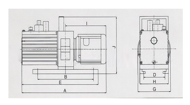 2XZ-0.5---direct coupled rotary vane vacuum pump