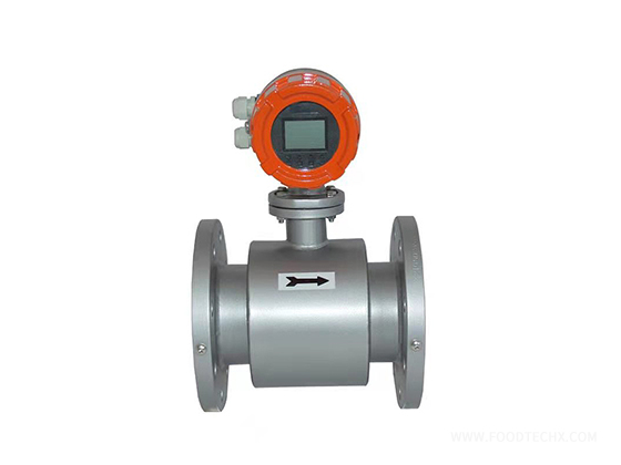 Flange connection electromagnetic flowmeter