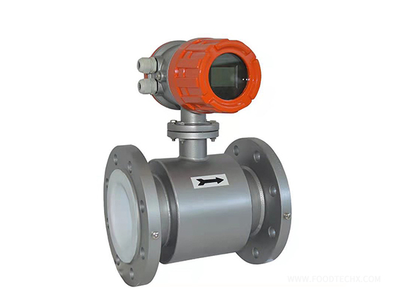 Flange connection electromagnetic flowmeter